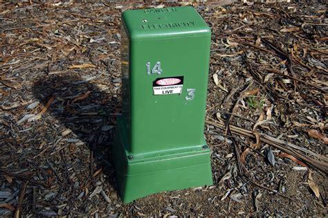 electrical transformer boxes in yard